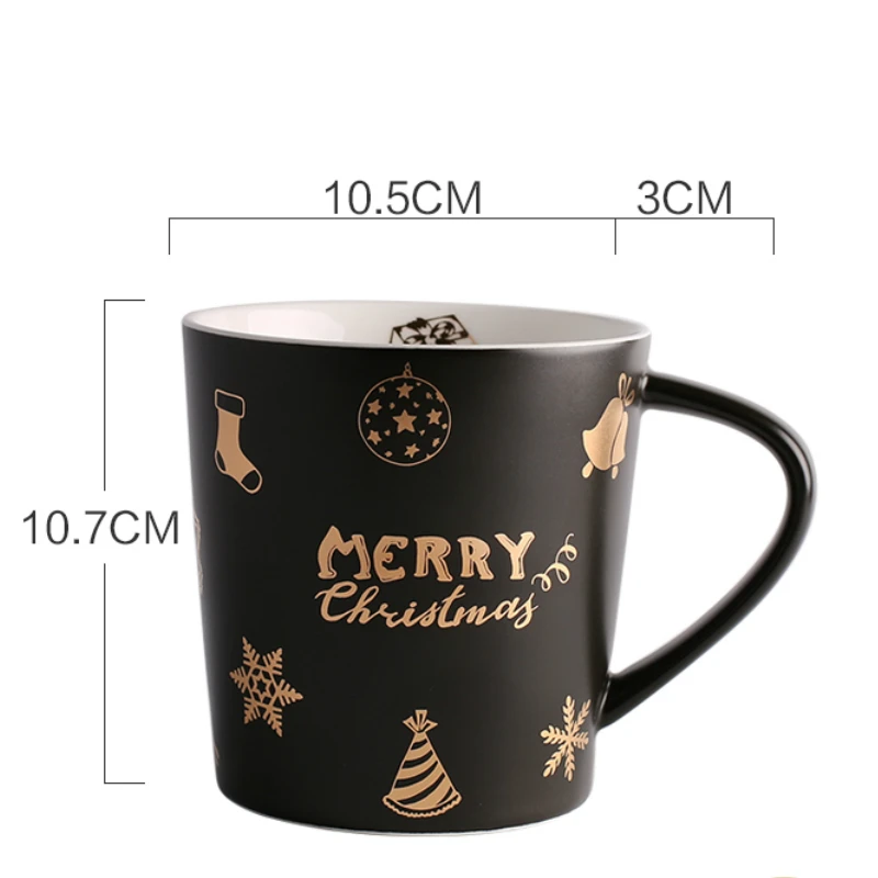 Счастливого Рождества пара чашки и кружки 500 мл Санта Клаус стаканы керамические