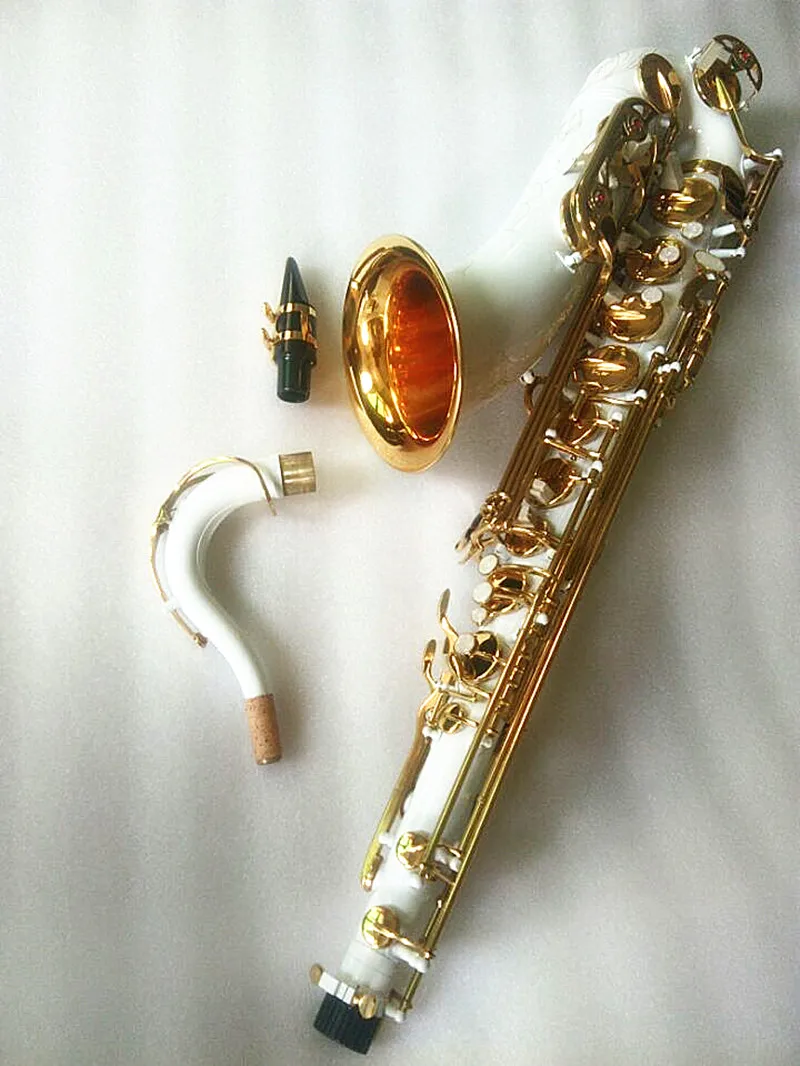 Новые высококачественные музыкальные инструменты тенор саксофон белый полный