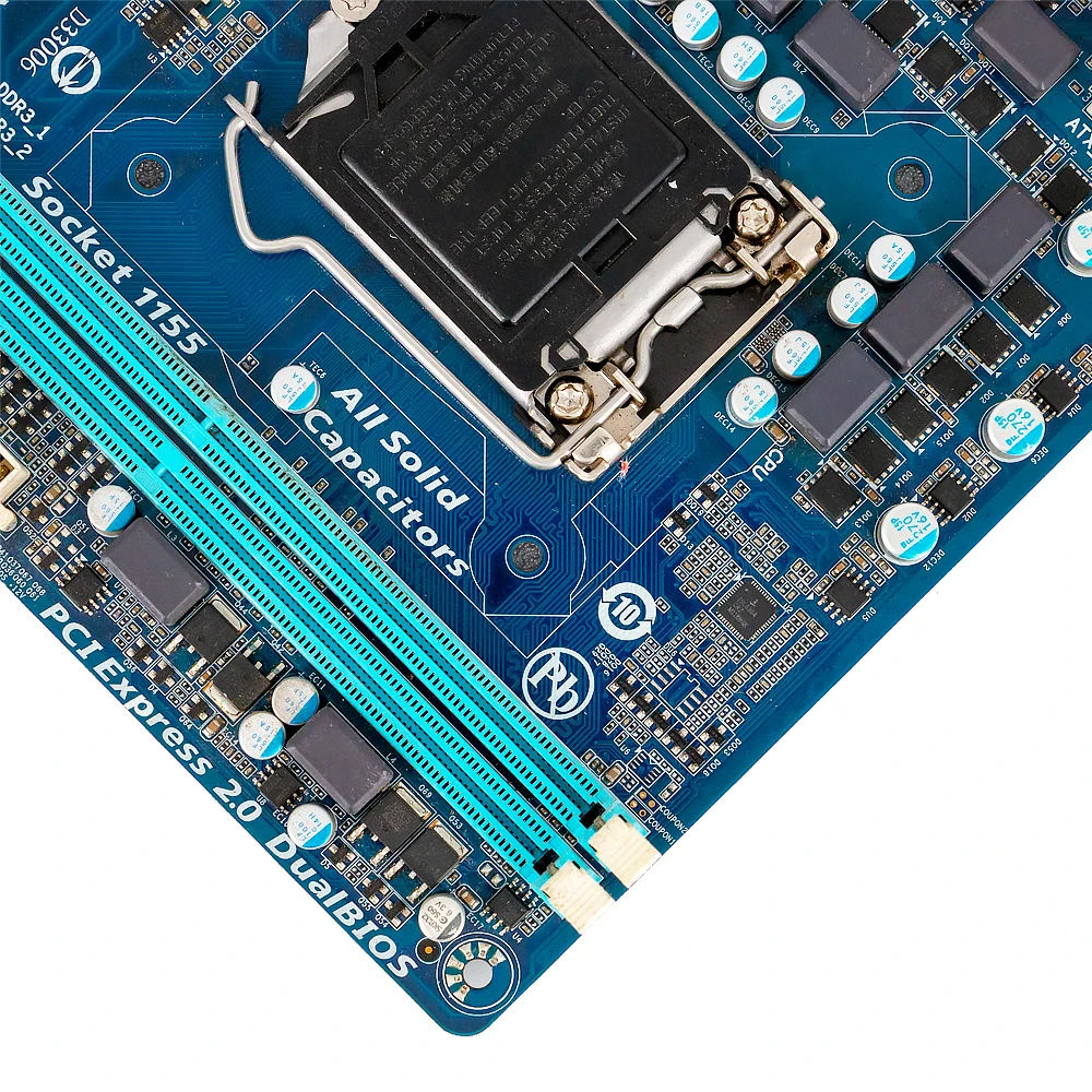 Gigabyte GA-H61M-DS2 настольная материнская плата H61 LGA 1155 для Core i3 i5 DDR3 16 Гб Micro-ATX H61M-DS2 б/у |