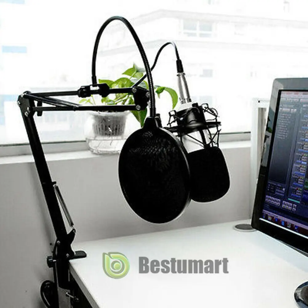 

BM-800 комплект конденсаторного микрофона для ноутбука, Windows, Кардиоидная студийная запись вокала, запись голоса, профессиональный микрофон