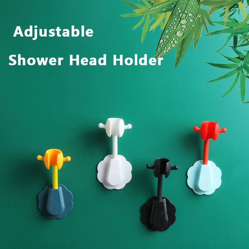 

360 Adjustable Shower Head Holder Rack Self-Adhesive Shower Holder Rack Bathroom Shower Bracket Stand Bathroom Accessories