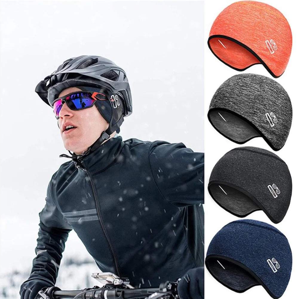 

Cycling Cap Windproof Thermal Ski Cap Running Skiing Motorcycle Riding Hat Water Repellent Fleece Fabric Comfy Fit Accessory
