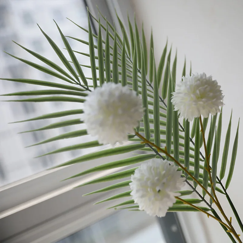 Градиентные рампы пластиковые искусственные растения тропические пальмы листья