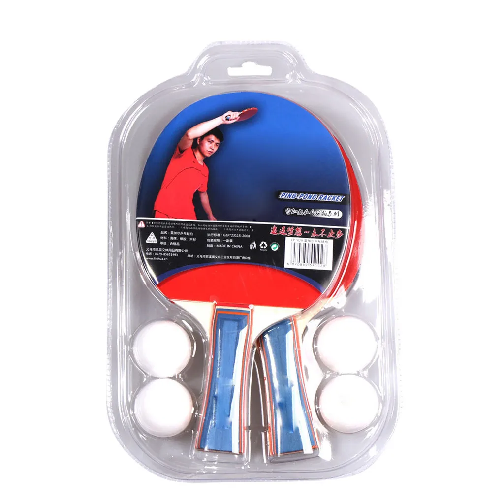 2 шт. ракетка для настольного тенниса летучая мышь с двойным лицом прыщи в длинной