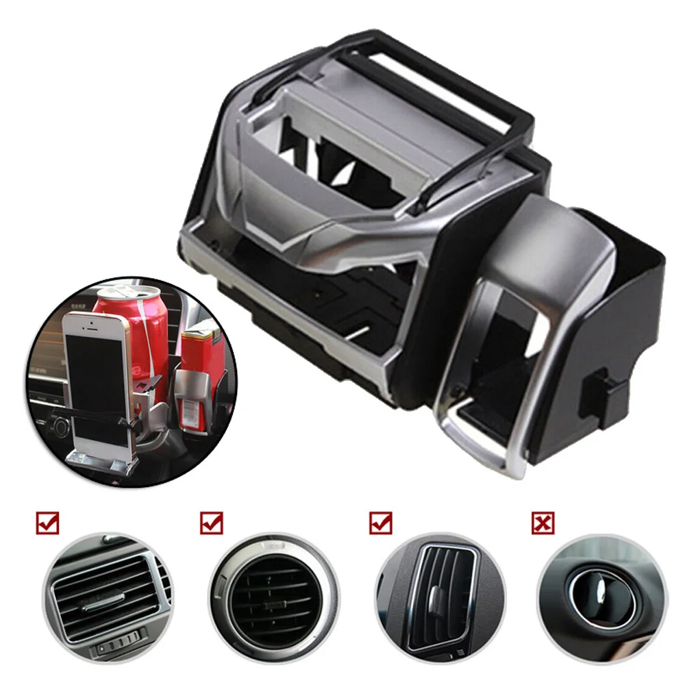 

Interior Water Cup Holder Inner Silver ABS Car Multi-functional Support