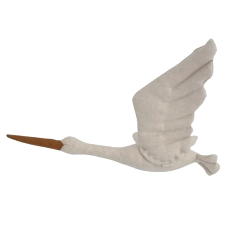 

Creative Wall Hanging Swan Plush Stuffed Doll Fabric Family Bedroom Nursery Room Hanging Ornaments Home Decoration