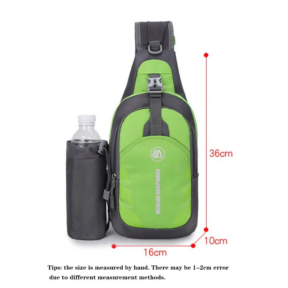 Crossbody Bags Sling Bag Chest Shoulder Backpack Bottle Holder Tablet Outdoor Hiking Workout Sports Bag 2020 Newest