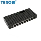 TEROW 8-портовый гигабитный сетевой коммутатор 10100 Мбитс, сетевой коммутатор Ethernet, высокопроизводительный хаб локальной сети
