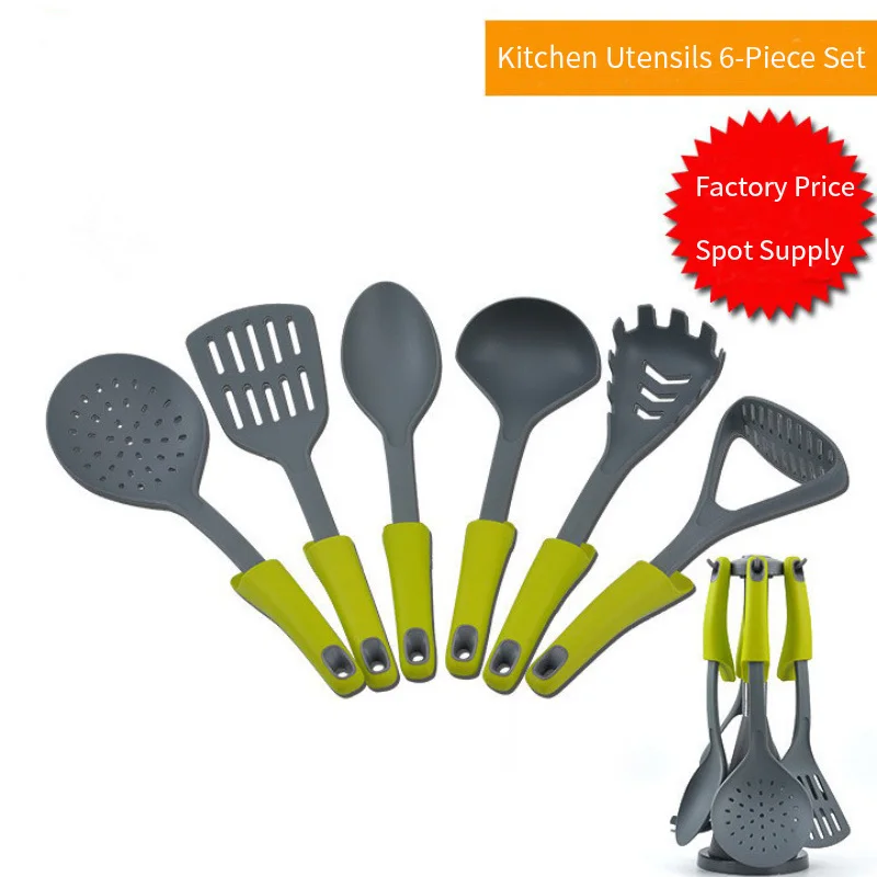 

Potato Press Non-stick Nylon Cooking Utensils Set Cookware Slotted Cooking Spoon Spatula Set Kitchen Cooking Pots Set