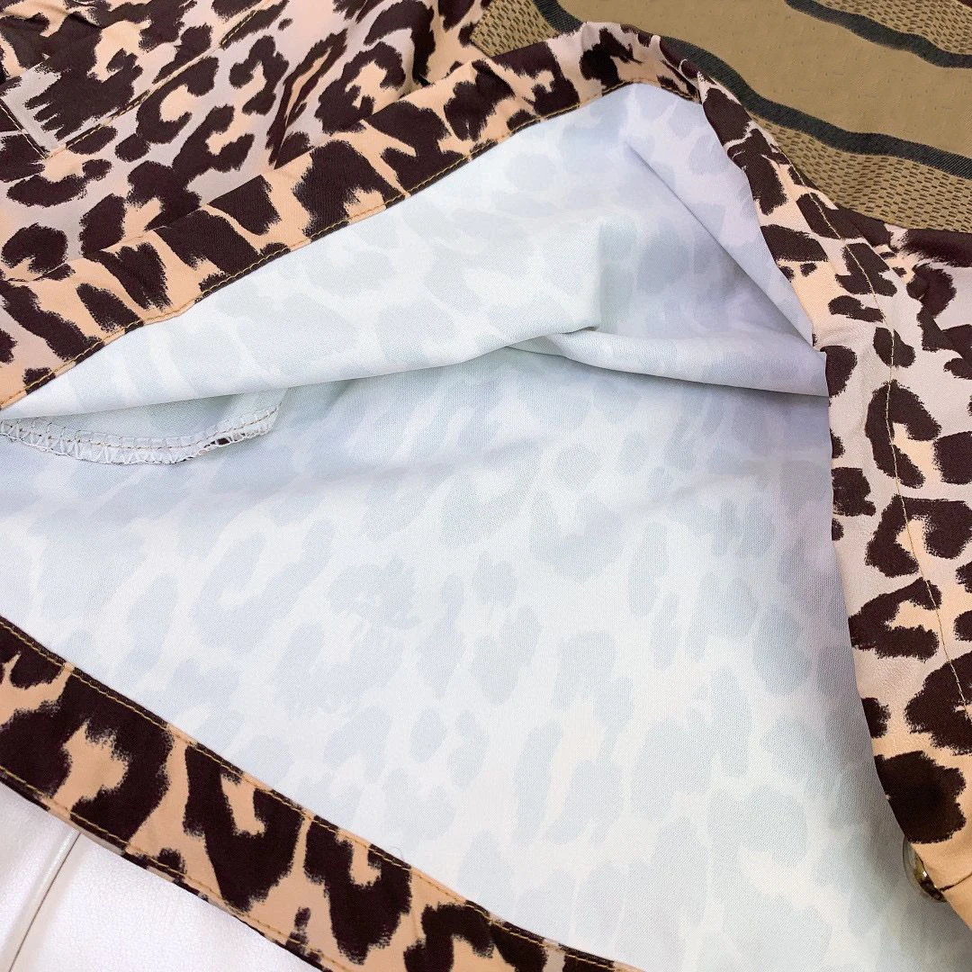 

2021 Kids leopard hooded dress fashion autumn hoody dresses