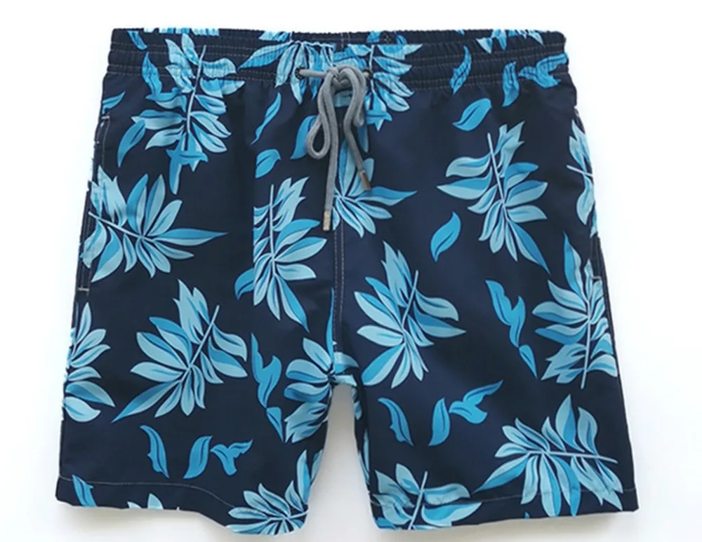 

summer men's beach pants shorts quick dry loose beach swimming surfing Leaves