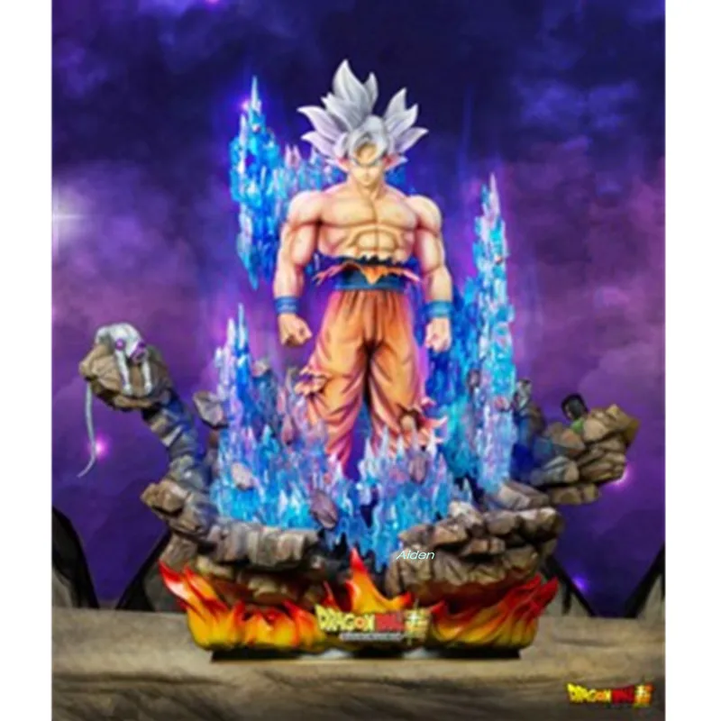 2" Dragon Ball Z статуя Супер Saiyan бюст Ultra Instinct Сон Гоку полноразмерный портрет светодиодный GK экшн-модель игрушечная коробка 60 см Z2608