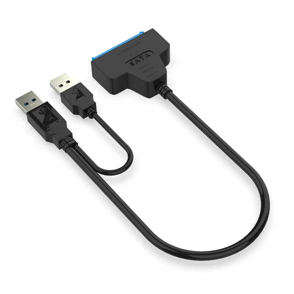 Кабель для передачи данных USB3.0-SATA 22-контактный кабель твердотельного накопителя