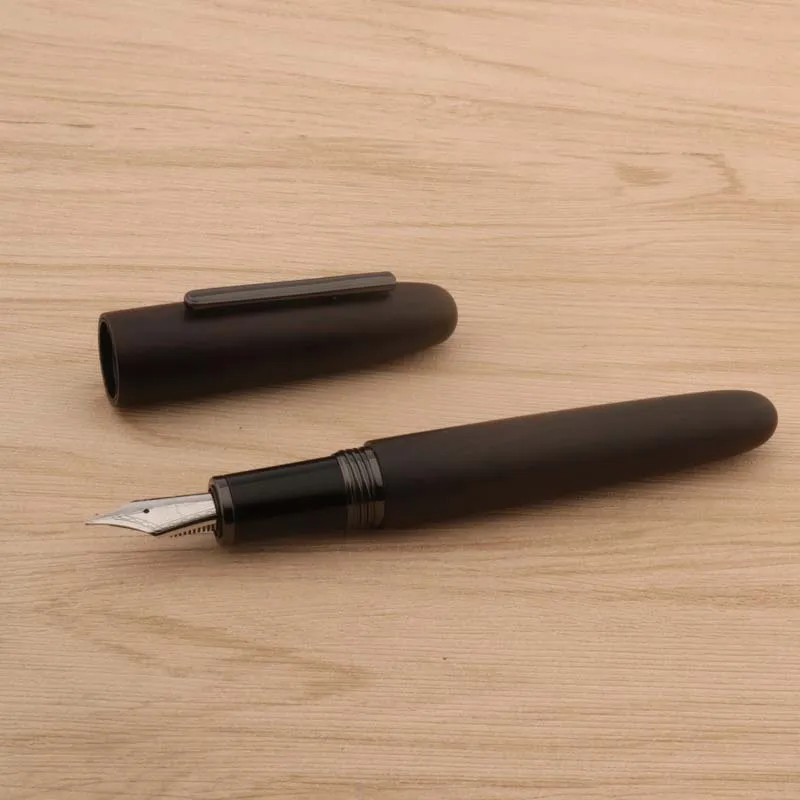 Ручка перьевая JinHao изгибающаяся каллиграфическая ручка серого и черного цвета с