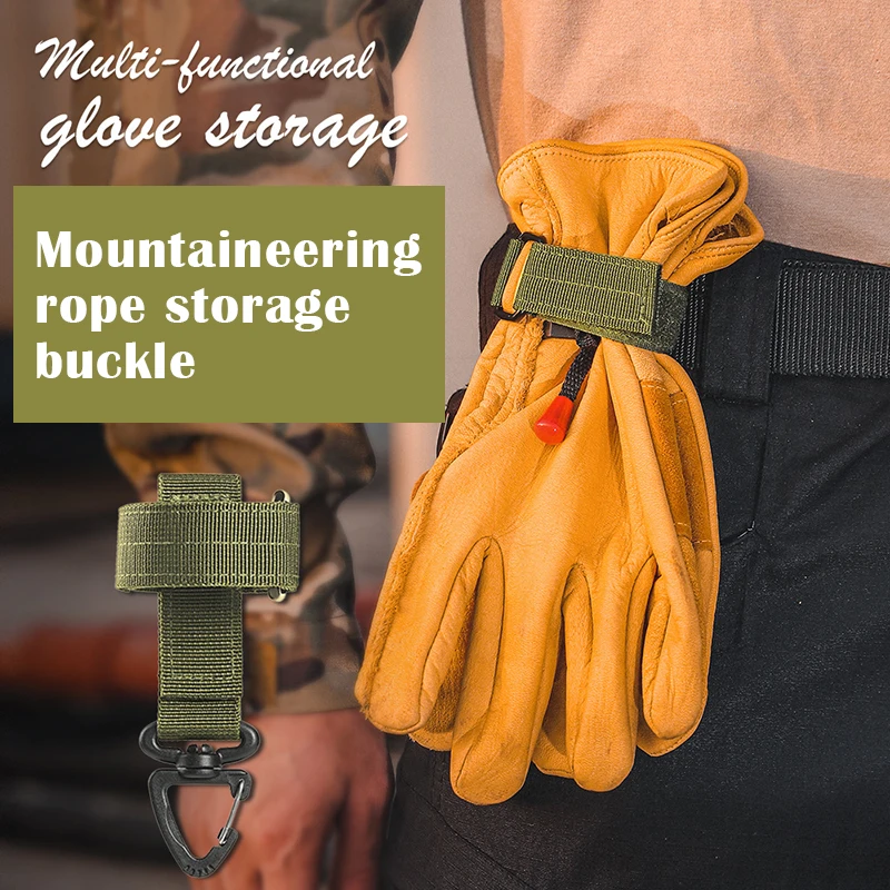 

Outdoor Gloves Hanging Buckle Climbing Rope Travel Camping Hiking Buckles Multi-Purpose Hanging Buckle Hook Carabiner Tools