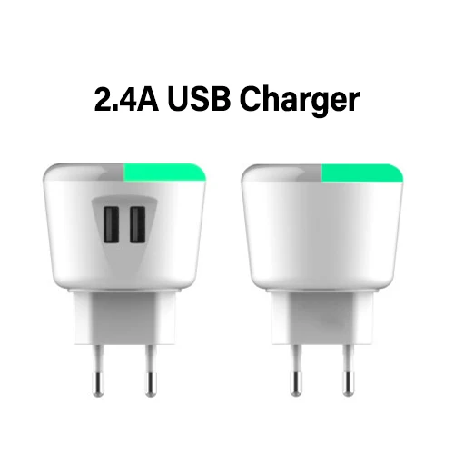 EU 2 port usb PHOMAX 5V 2.4A USB Charger LED Timer Control Smart charger for iPhone iPad Samsung Galaxy s9 s10 Galaxy HTC Xiaomi LG Huawei Ne - Plug Type: EU 2 port usb