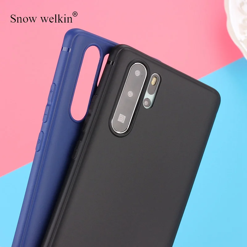 Матовый ТПУ чехол для huawei P30 P20 lite Pro P9 P10 P Smart Plus 2017 2018 2019 цветной Ультратонкий