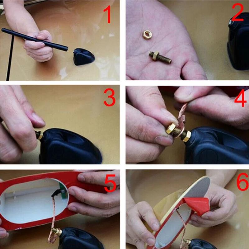 Черный Универсальный автомобильный плавник акулы на крыше антенна радио FM/AM