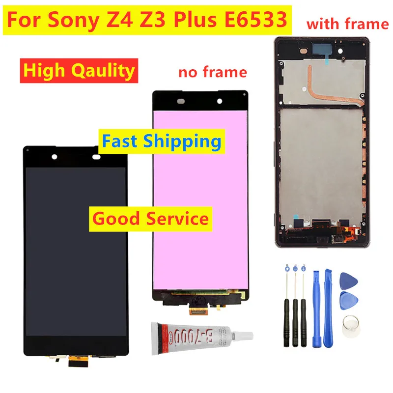 Жк дисплей для Sony Z4 E6553 E6533 E5663 сенсорный экран с дигитайзером в сборе Xperia Z3 + Plus