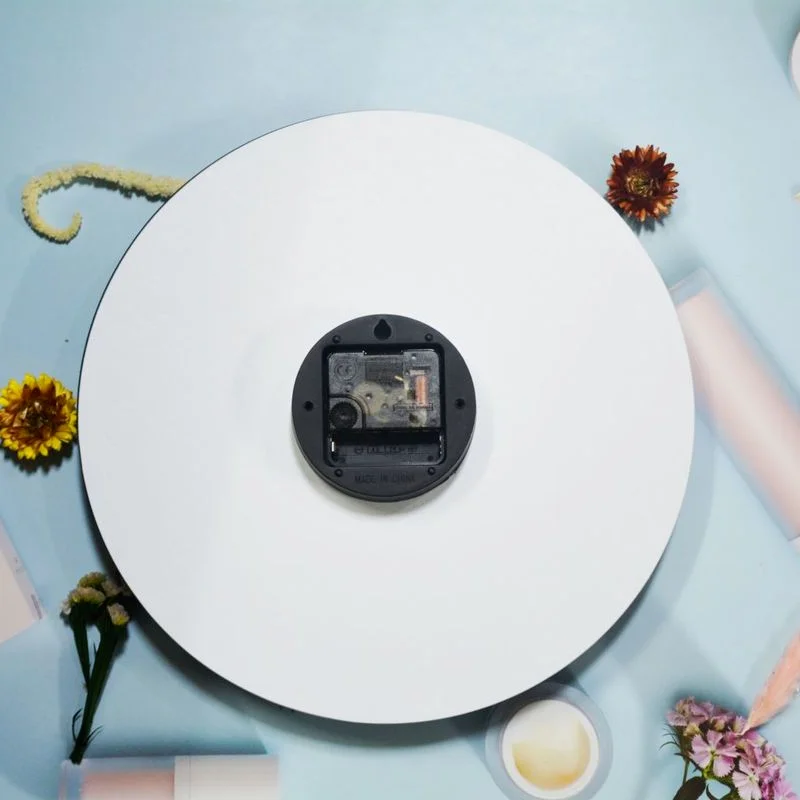 12 Inch Fashion Glass Quartz Clock Home Living Quiet Silent Simple Mute wall clock living room glass watch |