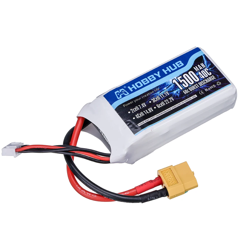 Аккумулятор Lipo 3S 11 1 В 1500 мАч 40c для радиоуправляемой машинки лодки дрона запасные