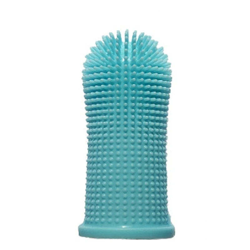 

Puppy Molar Fingerbrush Pet Daily Supplies Dog Cleaning Toothbrush Multifuction Molar Brush Teeth Grinding Self Cleaning