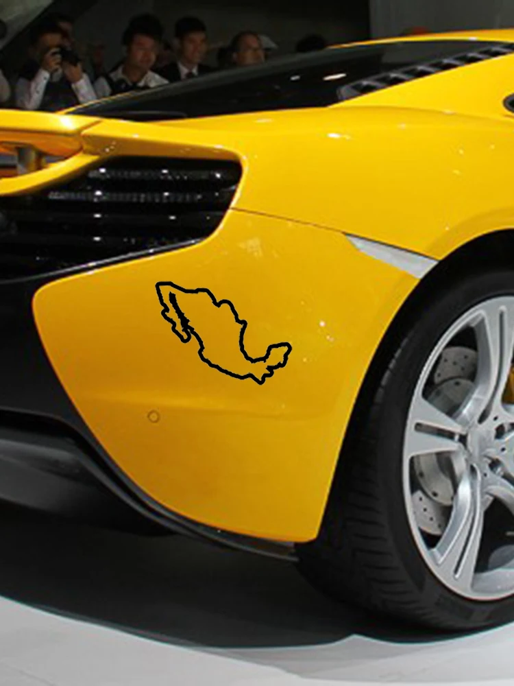 Мексика контур автомобильные наклейки бампер окна Em трассы карта Стиль