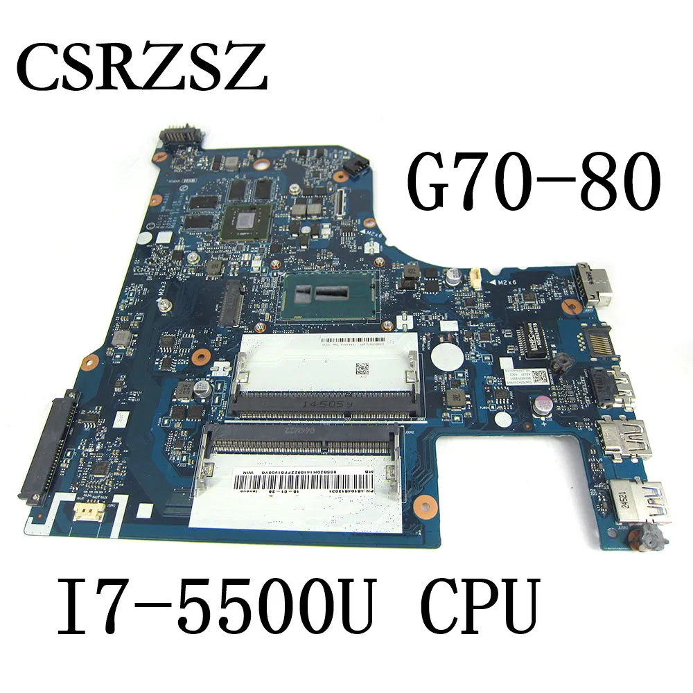 G70-80 для LENOVO Ideapad Z70-80 материнская плата ноутбука I7-5500U CPU с графическими ЧИПАМИ AILG1