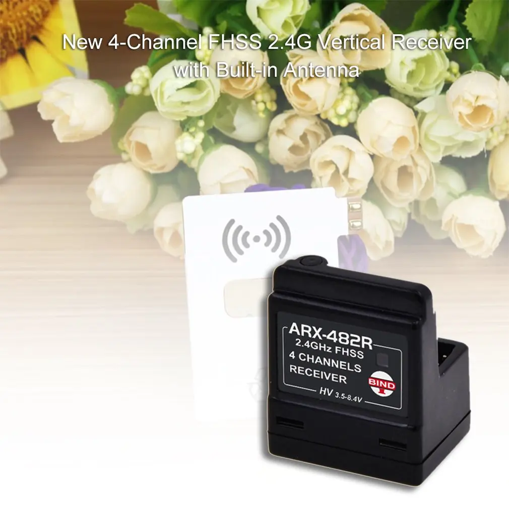 

Arx-482r New Built-in Antenna 4-channel Fhss Standard 2.4g Vertical Receiver