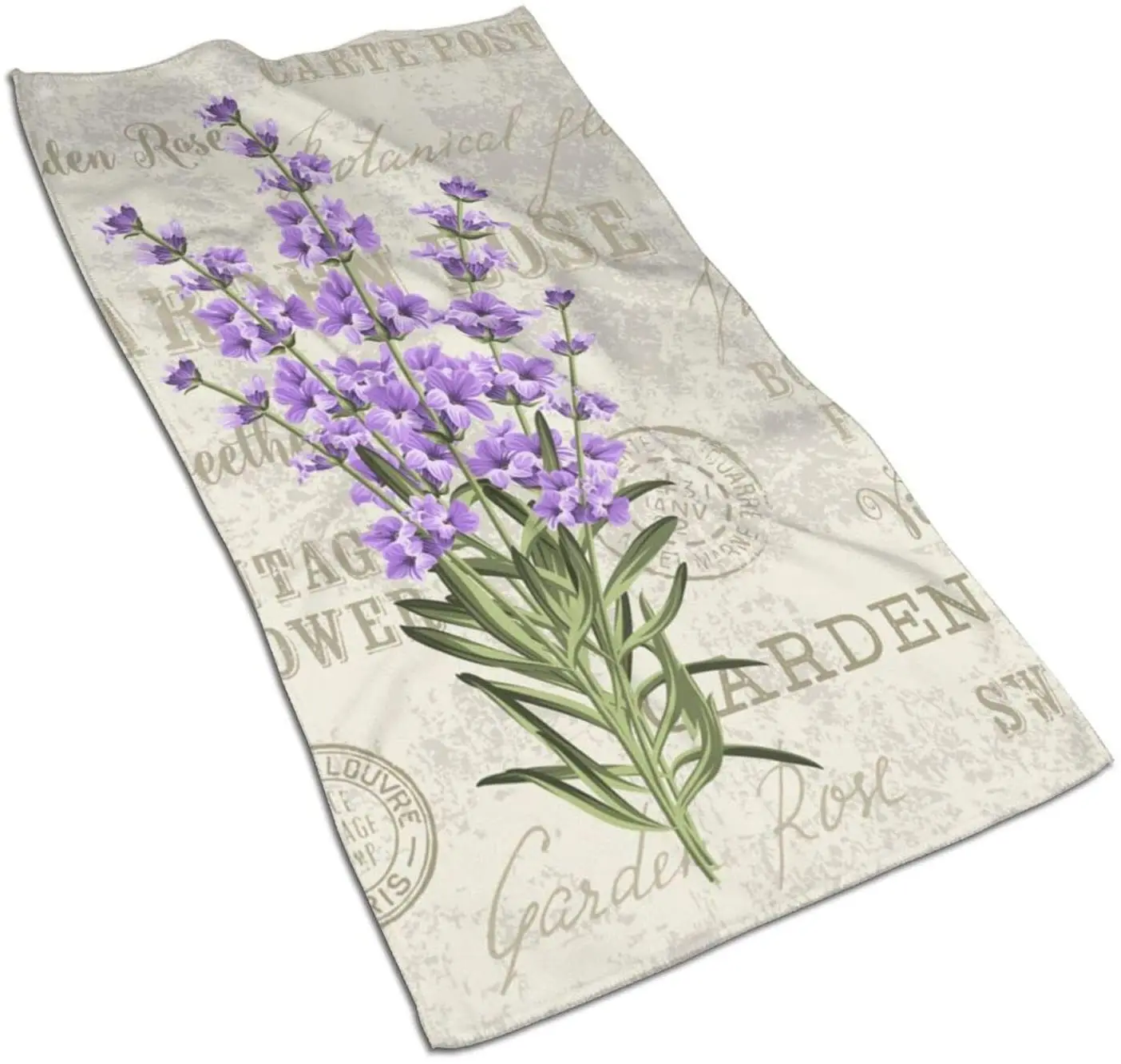 

Vintage Lavender Hand Towel Super Soft and Super Absorbent Bathroom Towel Kitchen Dish Towel Christmas Decorations 27.5 x 15.7