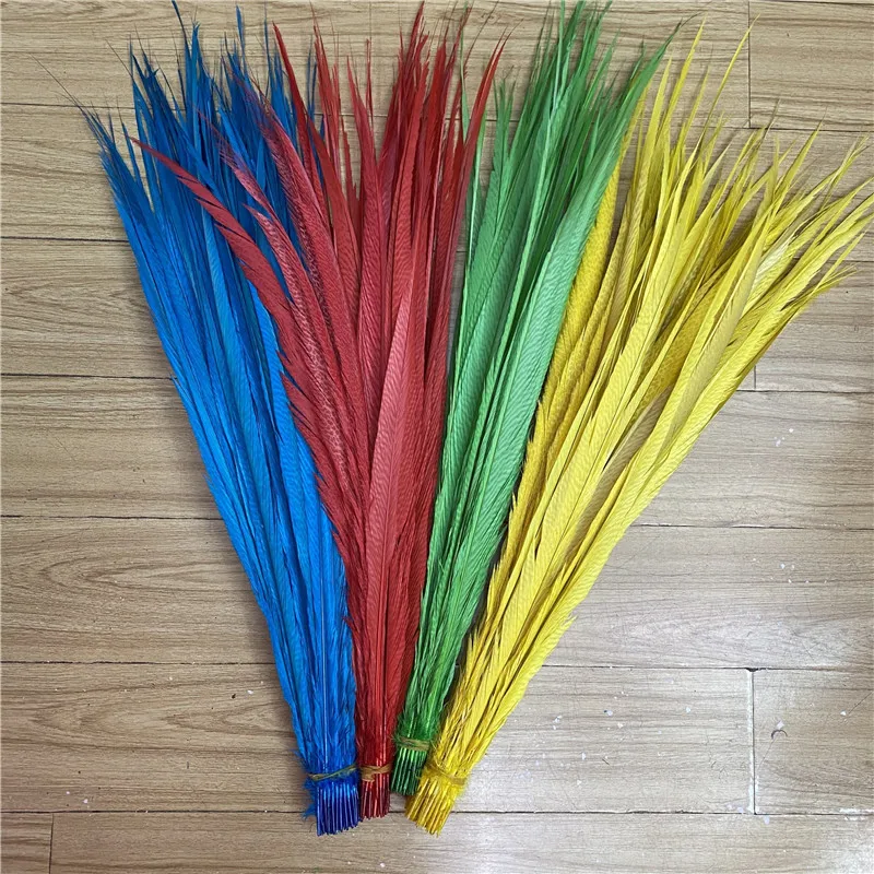 Plumas De cola De fais&aacute;n, suministros De decoraci&oacute;n artesanal, 24-28 pulgadas/60-70CM, 50 unids/lote-0