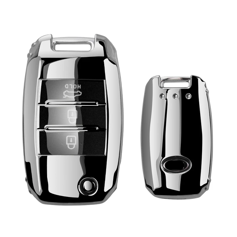 

Beautiful Full cover New Soft TPU car key case shell For Kia Rio QL Sportage Ceed Cerato Sorento K2 K3 K4 K5 Auto Accessories