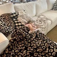 leopard print fleece blankets super soft and comfortable lightweight blanket high grade fleece blankets and sofa blankets