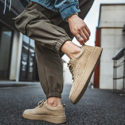 

shoes casual Daifa men's winter board shoes men's all-purpose Korean fashion leather shoes 2021 Walking shoes