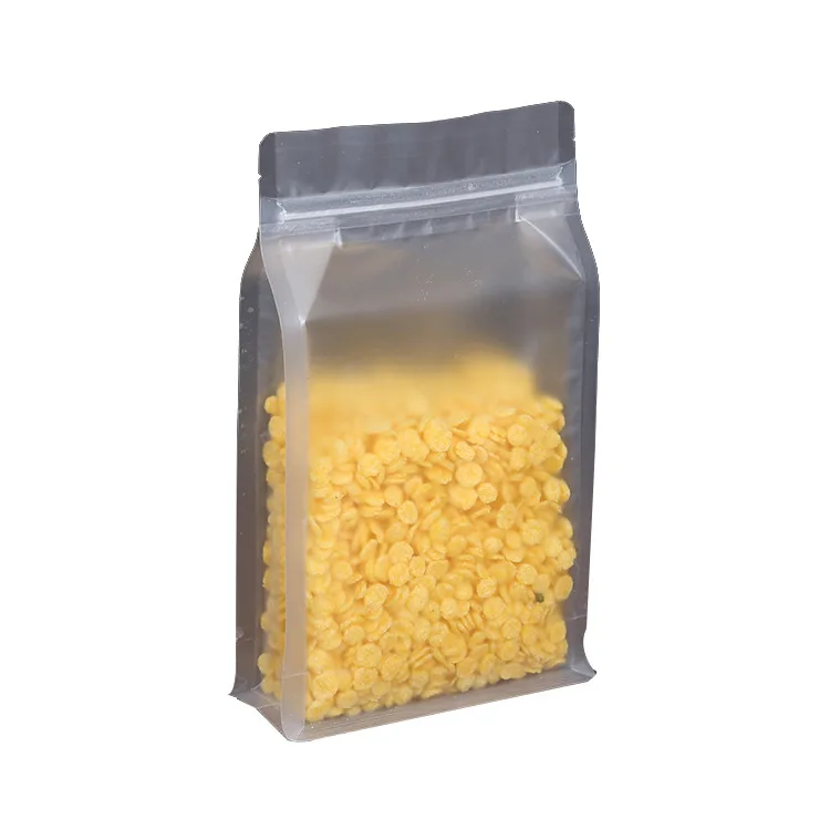 

10PCS Frosted Transparent Zip Lock Plastic Bags Candy Food Packaging Bag Grains Beans Dried Fruit Snacks Sealed Bag