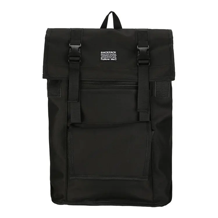 

hot Solid Color Backpack Simple Large Capacity Backpack Student Bag