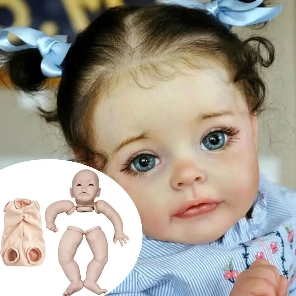 

22Inches Limited Edition Reborn Doll Kit Simulation Kit Doll Soft Feel Popular Accessories No Lifelike Flesh-colored B6P9