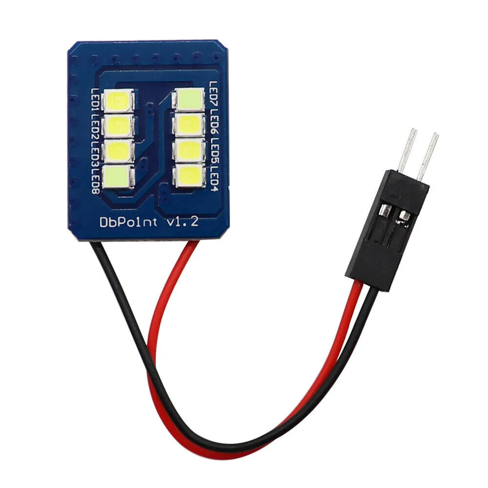 

T10 Interior Light 5W 8 SMD W/ Adapters Bulb White Car Cargo Clearance