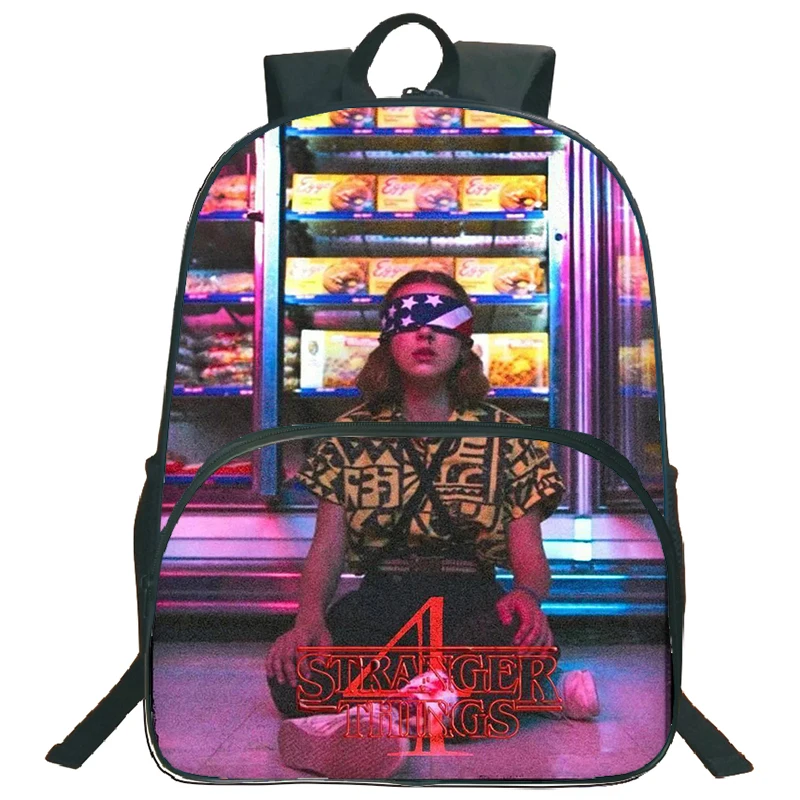 

New Stranger Things 4 Backpack for Teens Students Anime School bag Boys Girls Bookbag Mochilas Children Rucksack Men Travel Bags