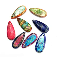 fashion pendant royal stone used in handmade diy jewelry making ladies charm necklace drop shaped pendant earring accessories