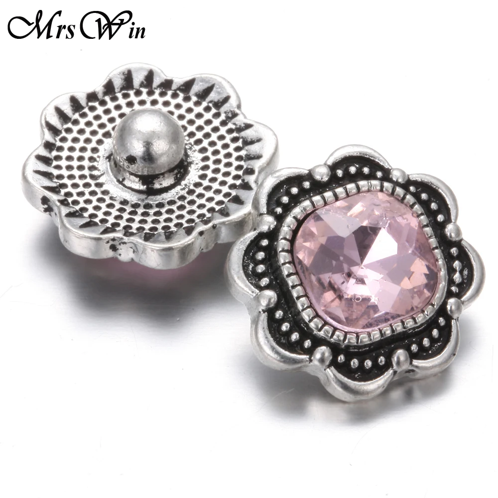 6 шт./лот новые застежки ювелирные изделия горный хрусталь Подсолнух 18 мм кнопки