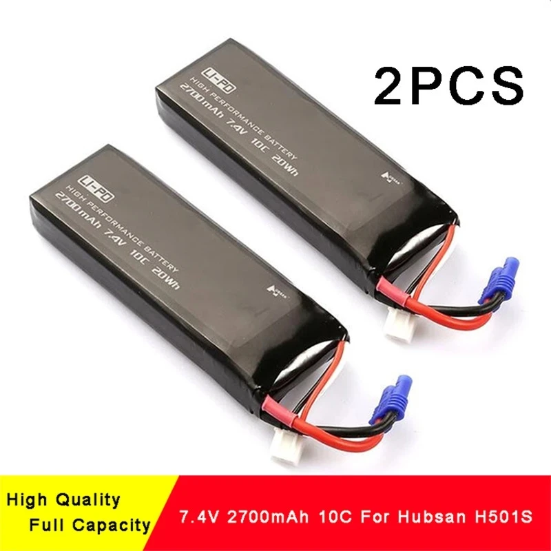 

Hubsan Battery H501S H501C H501S Pro X4 RC Quadcopter Parts 7.4V 2700mAh 10C Original Battery H501S