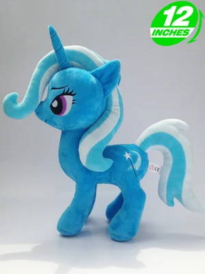 Trixie Милые большие глаза Единорог Лошадь Флаттершай Kawaii Плюшевые Детские игрушки кукла день рождения праздник Рождество маленький подарок - Цвет: Trixie