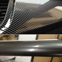 car styling accessories 5d high glossy carbon fiber vinyl films car styling wrap motorcycle interior carbon fiber film