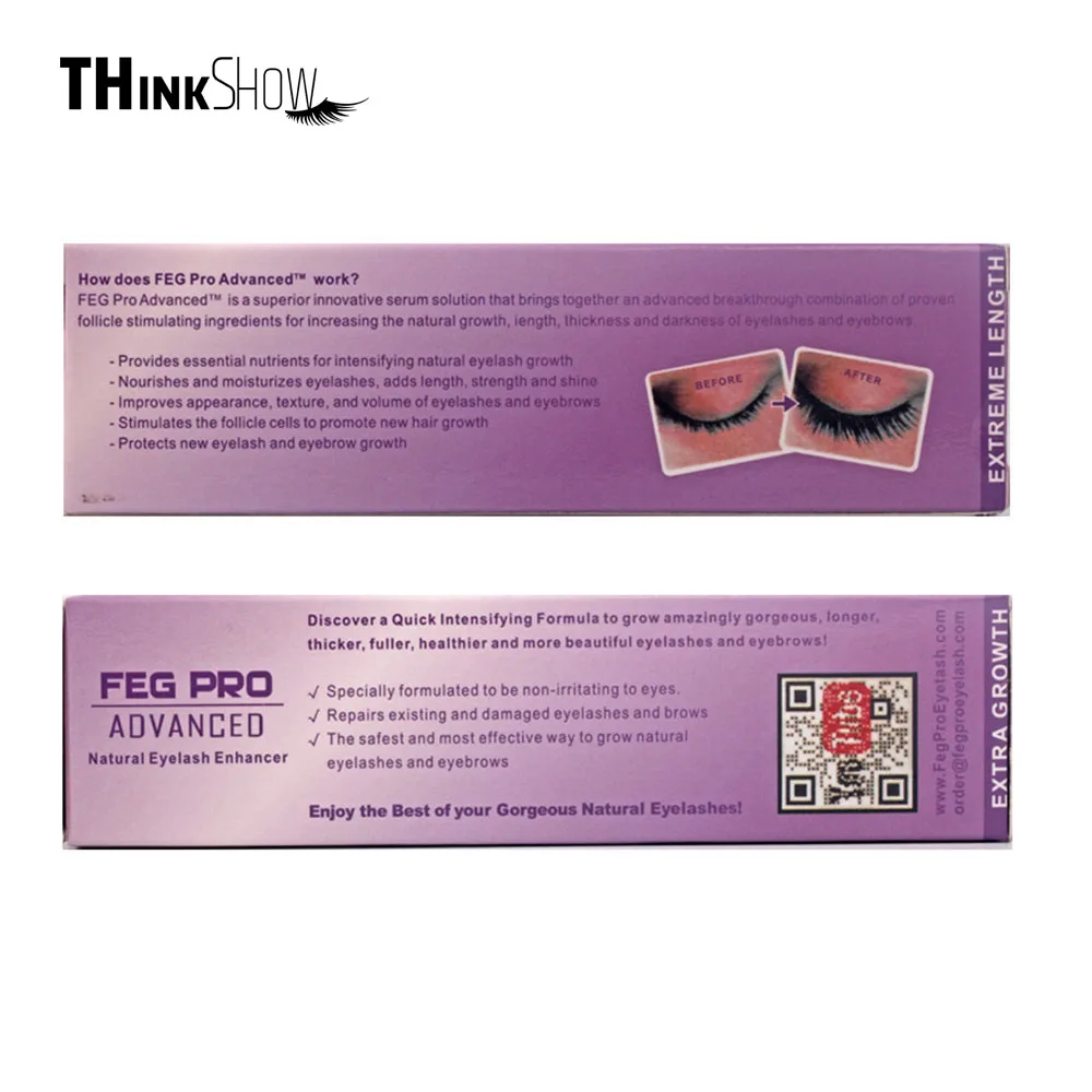 

Thinkshow 3ml Eyelash Enhancer Natural Eyelashes Serum Eyelash Quick Growth Liquid Lashes Mascara Lengthening Treatments Serum