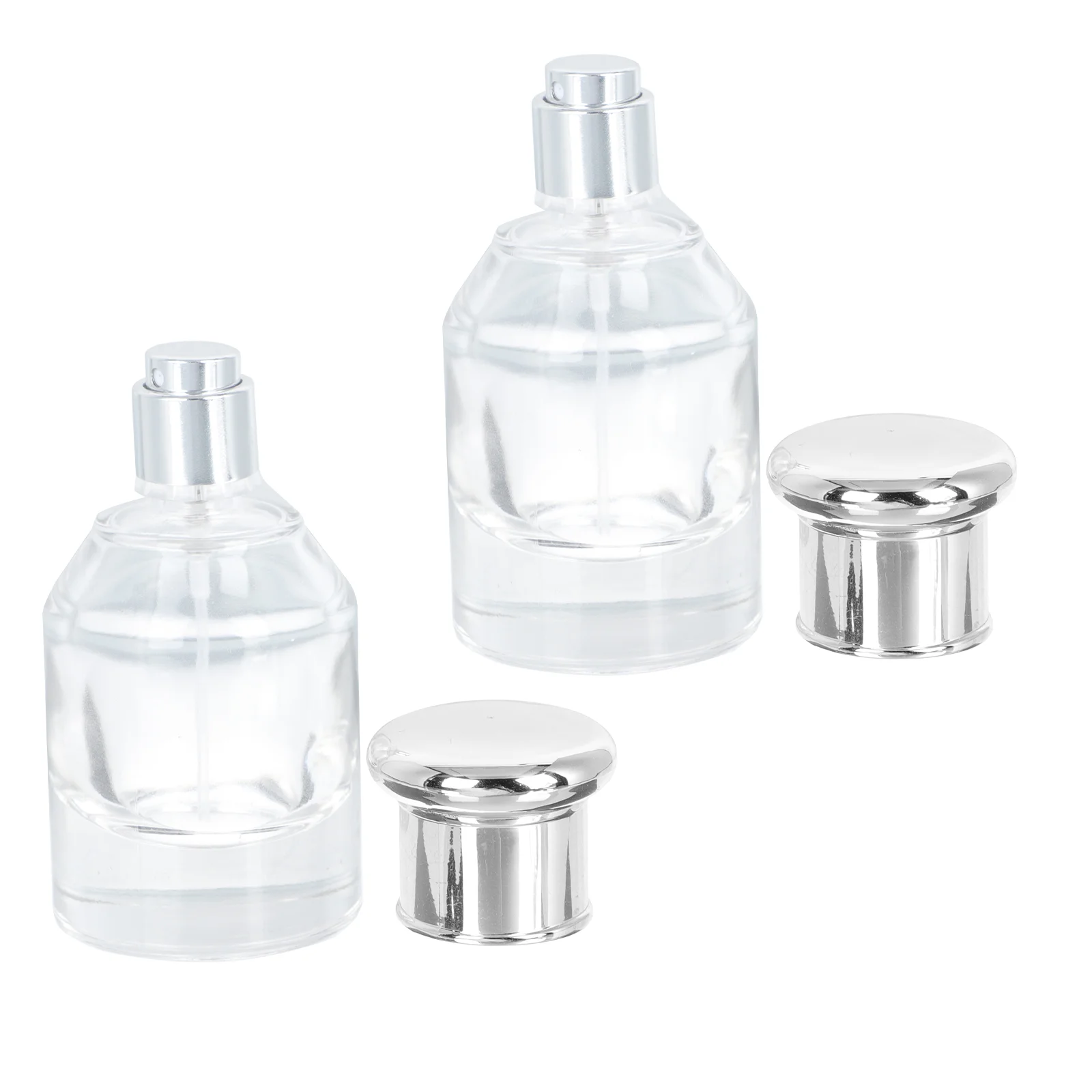 

2pcs Exquisite Perfume Glass Craft Bottles Refillable Perfume Sprayer Bottles