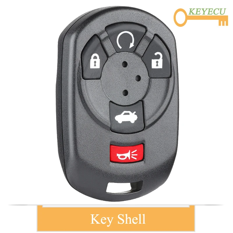 Пульт дистанционного управления KEYECU чехол для автомобильного ключа Cadillac STS 2005 2006