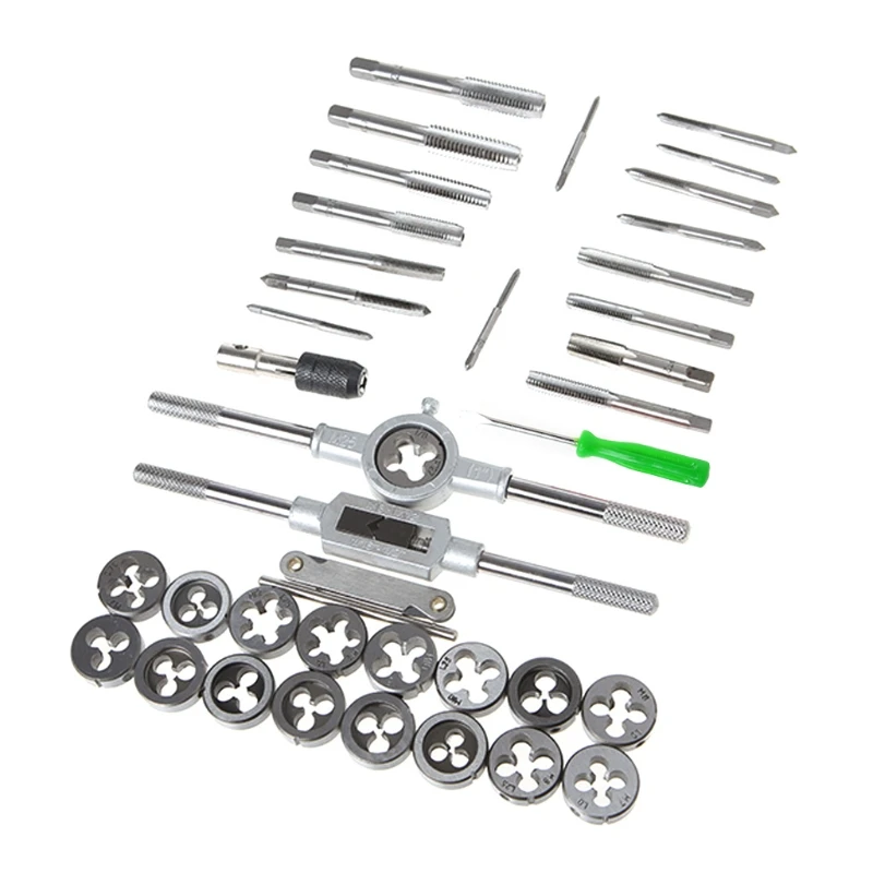 

40 Pcs Metric Tap Die Set Hand Threading Tool Tungsten Carbide Screw Thread Bit 19QB