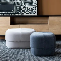 simple ottoman shoe changing stool small apartment living room low ottomans modern shopping sofa stool creative pumpkin stools
