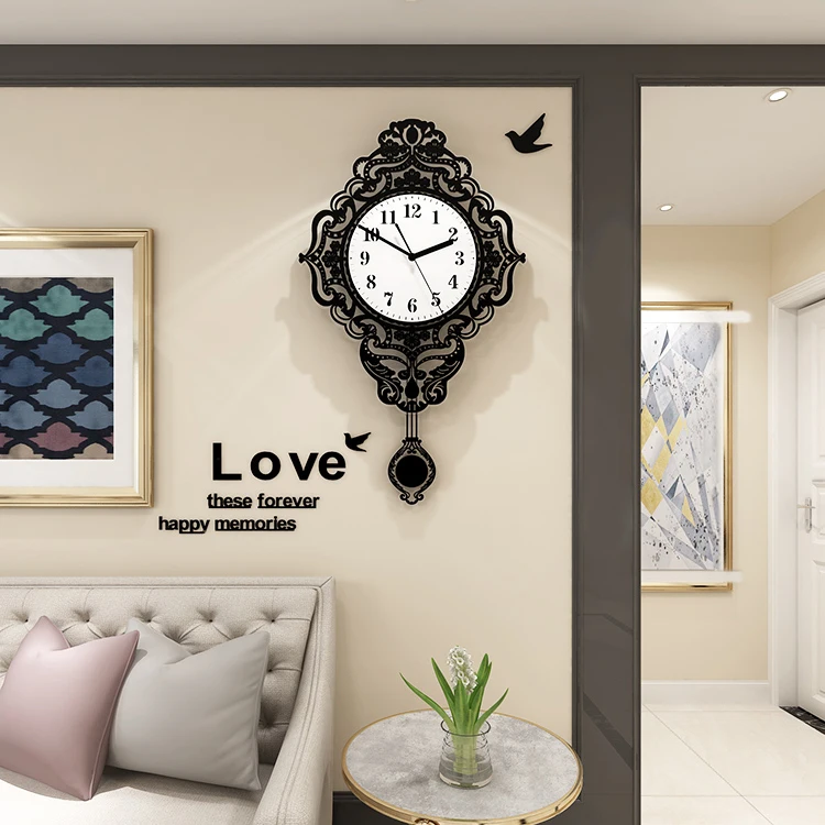 Настенные часы в современном стиле европейские тихие простые креативные модные
